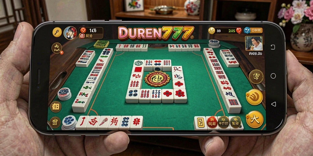 Tampilan gameplay menakjubkan dari DUREN777 yang menghadirkan Mahjong klasik.