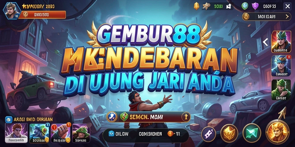 Tampak potret aksi seru gameplay GEMBUR88 dengan grafis menawan.