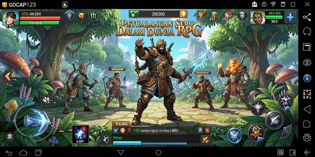 Tampilan menarik dari gameplay RPG GOCAP123 yang memikat.