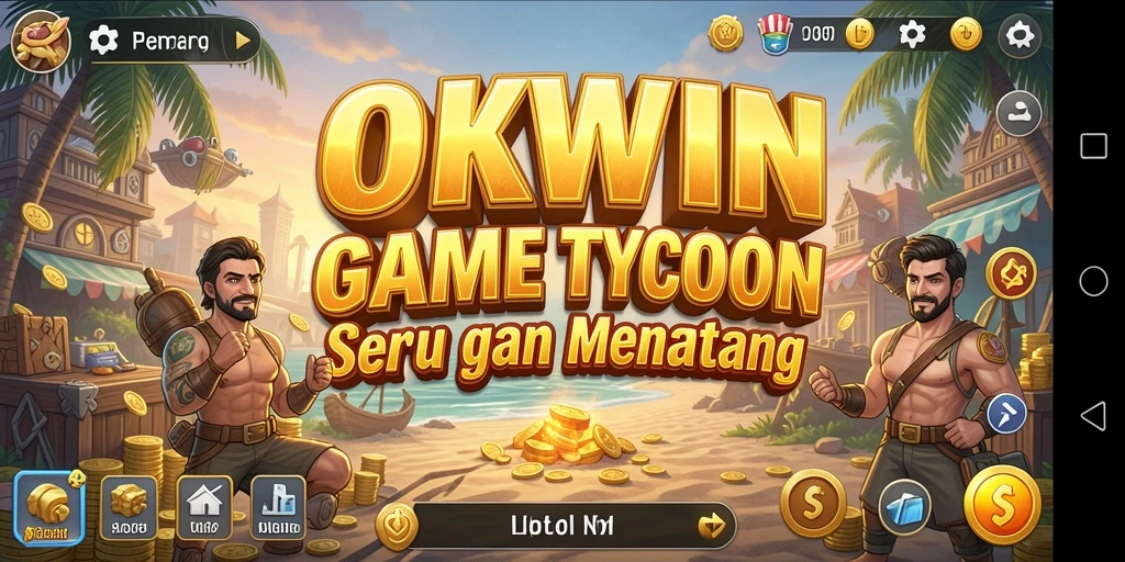 Tampilan menarik dari gameplay Tycoon di OKWIN.