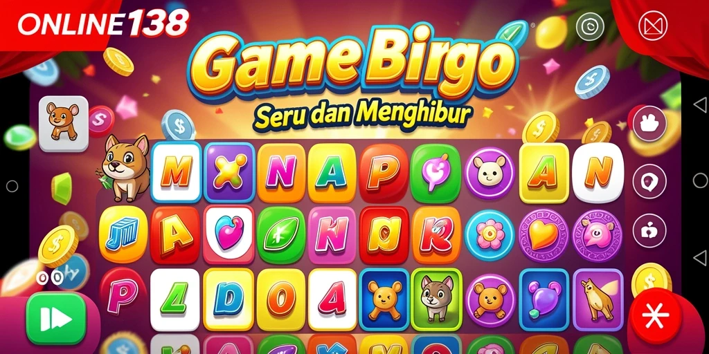 Tampilan gameplay <strong>ONLINE138</strong> yang menarik dalam sesi Bingo yang penuh warna.