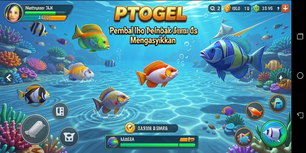 Tampilan gameplay PTTOGEL Tembak Ikan dengan aksi seru dan grafis menarik.